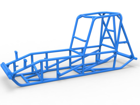 Frame of Vintage Sprint car Version 2 Scale 1 to 25 3D Принт Модель