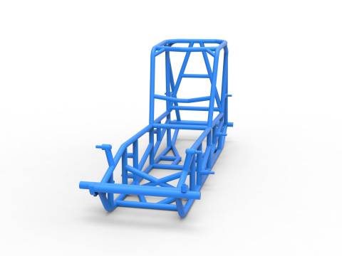 Frame of Vintage Sprint car Version 2 Scale 1 to 25 Modello di stampa 3D