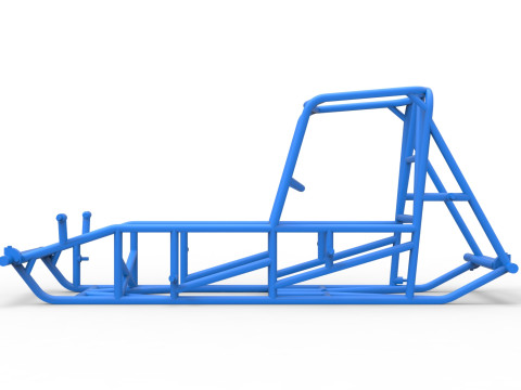 Frame of Vintage Sprint car Version 2 Scale 1 to 25 Modello di stampa 3D