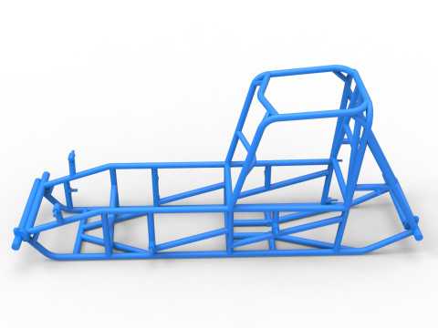 Frame of Vintage Sprint car Version 2 Scale 1 to 25 Modello di stampa 3D