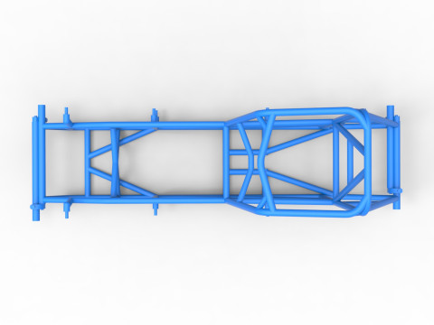Frame of Vintage Sprint car Version 2 Scale 1 to 25 Modello di stampa 3D