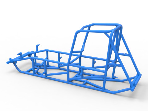 Frame of Vintage Sprint car Version 2 Scale 1 to 25 Modello di stampa 3D