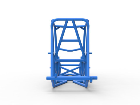 Frame of Vintage Sprint car Version 2 Scale 1 to 25 Modello di stampa 3D