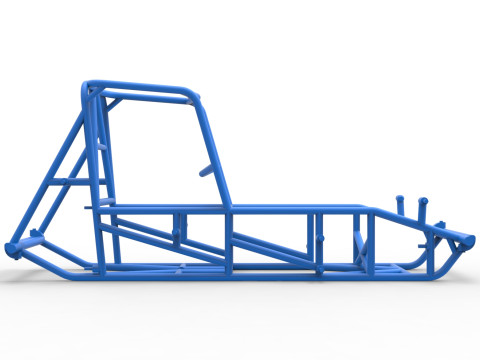 Frame of Vintage Sprint car Version 2 Scale 1 to 25 Modello di stampa 3D