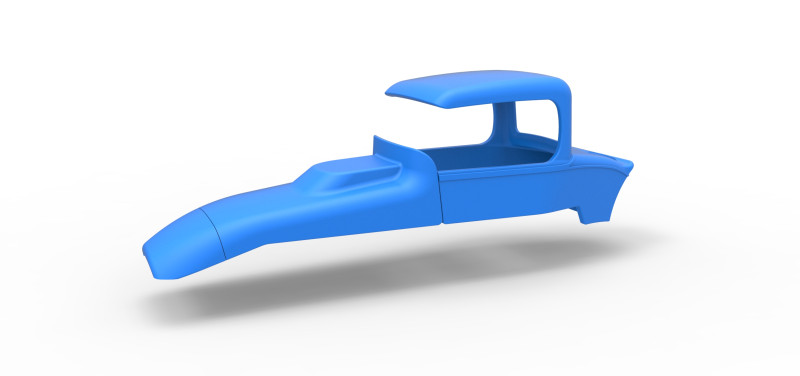Shell of Vintage Sprint car Scale 1 to 25 Modello di stampa 3D .c4d .max .obj .3ds .fbx .stl .blend 