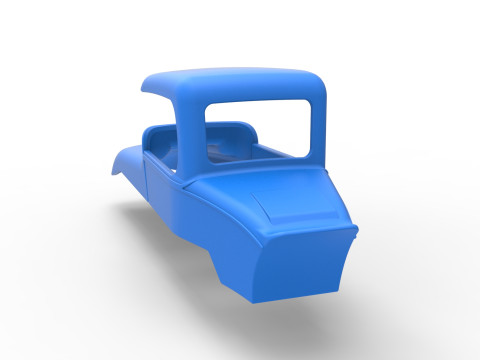 Shell of Vintage Sprint car Scale 1 to 25 Modello di stampa 3D