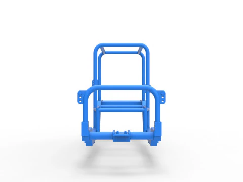 Frame of Vintage Supermodified stock car Scale 1 to 25 3D Print Model