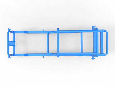 Frame of Vintage Supermodified stock car Scale 1 to 25 3D Print Model