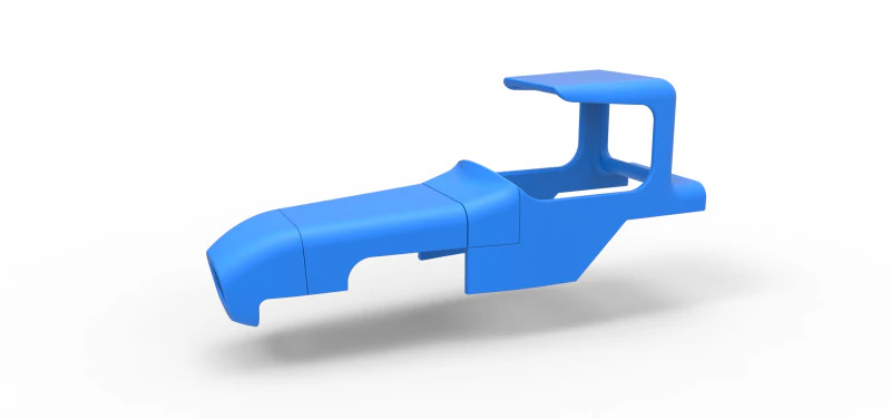 Shell of Vintage Supermodified stock car Scale 1 to 25 3D Print Model .c4d .max .obj .3ds .fbx .stl .blend 