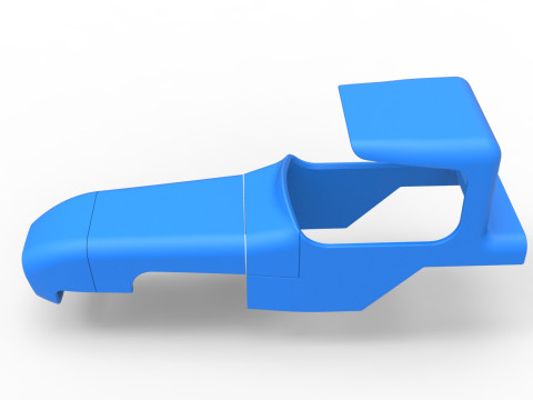Shell of Vintage Supermodified stock car Scale 1 to 25 3D 打印模型