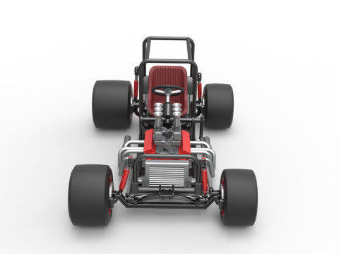 Vintage Supermodified stock car Base Scale 1 to 25 Modèles 3D en vedette