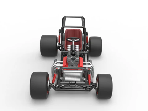 Vintage Supermodified stock car Base Scale 1 to 25 3D Print Model