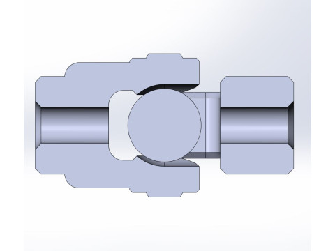 Cardan shaft joint Scale 1 to 25 3D प्रिंट मॉडल