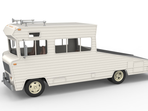 Vintage Transporter truck for Race car Version 7 Scale 1 to 25 3D Принт Модель
