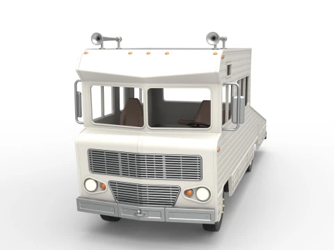 Vintage Transporter truck for Race car Version 7 Scale 1 to 25 3D Print Model