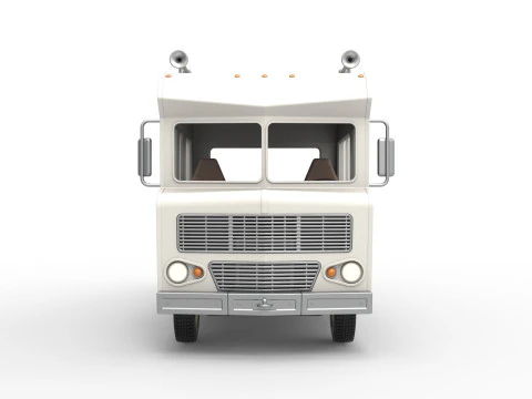 Vintage Transporter truck for Race car Version 7 Scale 1 to 25 3D Print Model