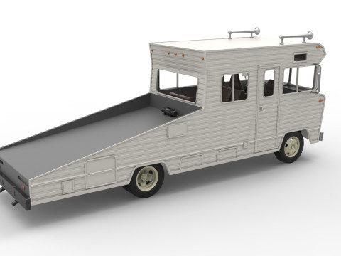 Vintage Transporter truck for Race car Version 7 Scale 1 to 25 3D Принт Модель