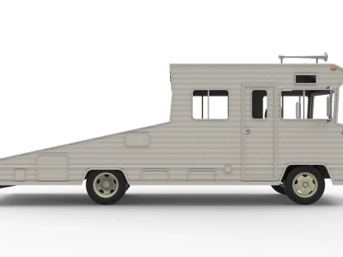 Vintage Transporter truck for Race car Version 7 Scale 1 to 25 3D Print Model