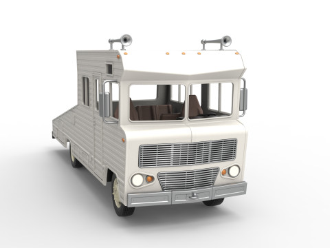 Vintage Transporter truck for Race car Version 7 Scale 1 to 25 3D Принт Модель