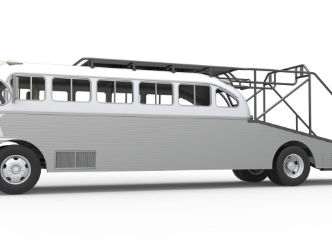 Vintage Transporter truck for Race car Version 8 Scale 1 to 25 3D प्रिंट मॉडल