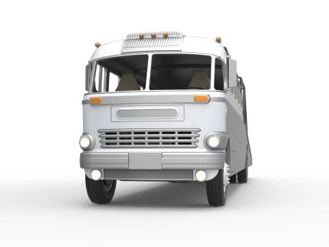 Vintage Transporter truck for Race car Version 8 Scale 1 to 25 3D Print Model