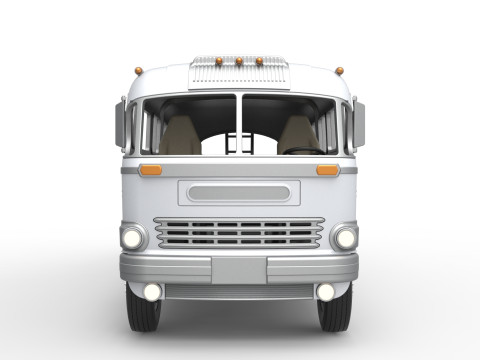 Vintage Transporter truck for Race car Version 8 Scale 1 to 25 3D प्रिंट मॉडल
