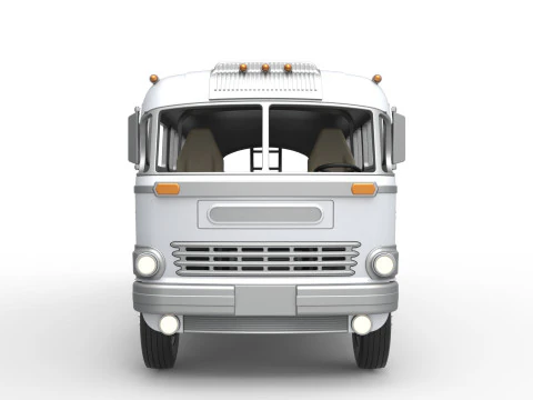 Vintage Transporter truck for Race car Version 8 Scale 1 to 25 3D Print Model