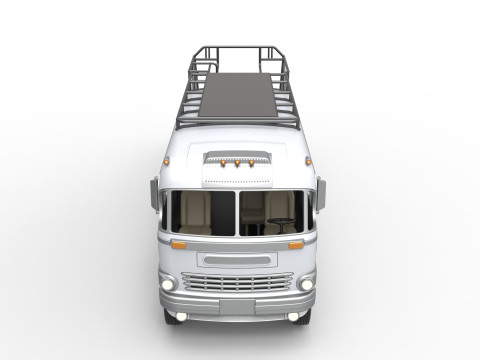 Vintage Transporter truck for Race car Version 8 Scale 1 to 25 3D प्रिंट मॉडल