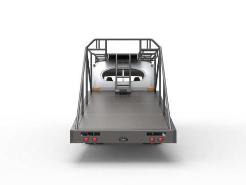 Vintage Transporter truck for Race car Version 8 Scale 1 to 25 3D प्रिंट मॉडल