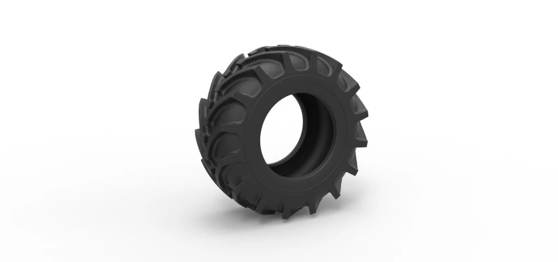 Tractor tire 37 Scale 1 to 25 3D Print Model .c4d .max .obj .3ds .fbx .stl .blend