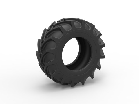 Tractor tire 37 Scale 1 to 25 Modelo de Impressão 3D
