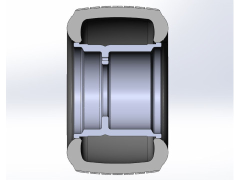 Rim and tire of Super Dirt Late model Scale 1 to 25 Modello di stampa 3D