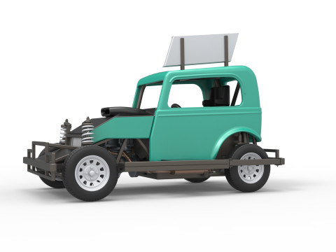 New Zealand Ministock car Scale 1 to 25 3D Принт Модель