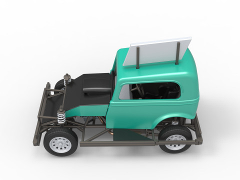 New Zealand Ministock car Scale 1 to 25 3D Принт Модель