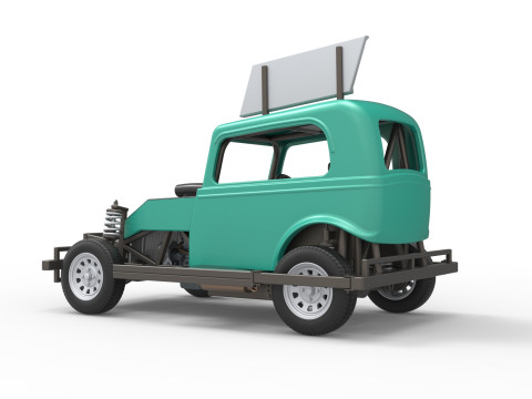 New Zealand Ministock car Scale 1 to 25 3D Принт Модель