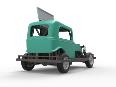 New Zealand Ministock car Scale 1 to 25 3D Принт Модель
