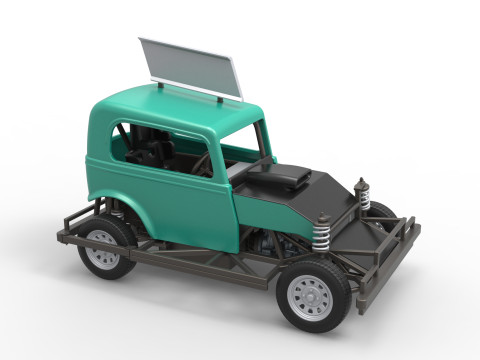 New Zealand Ministock car Scale 1 to 25 3D Принт Модель