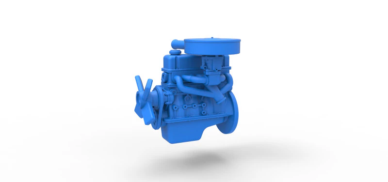 Engine of New Zealand Ministock car Scale 1 to 25 3D Print Model .c4d .max .obj .3ds .fbx .stl .blend