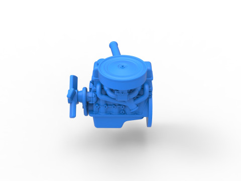 Engine of New Zealand Ministock car Scale 1 to 25 3D Принт Модель