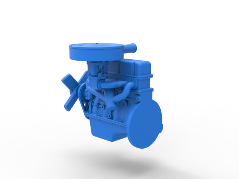 Engine of New Zealand Ministock car Scale 1 to 25 3D Принт Модель