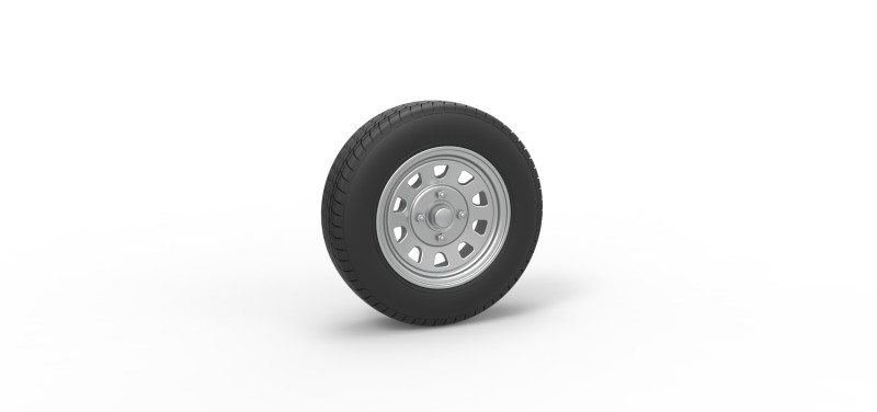 Wheel of New Zealand Ministock car Scale 1 to 25 3Dプリントモデル .c4d .max .obj .3ds .fbx .stl .blend 