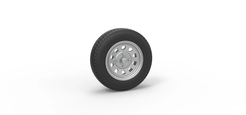 Wheel of New Zealand Ministock car Scale 1 to 25 3D Print Model .c4d .max .obj .3ds .fbx .stl .blend