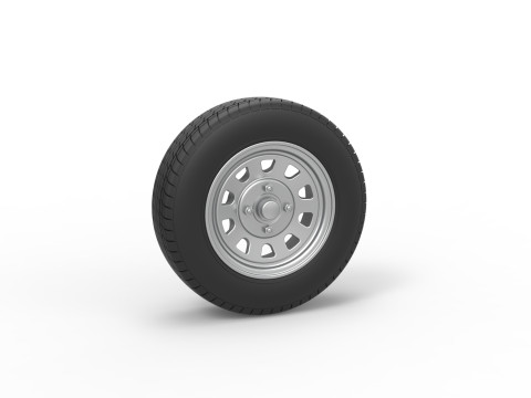 Wheel of New Zealand Ministock car Scale 1 to 25 3D printmodel