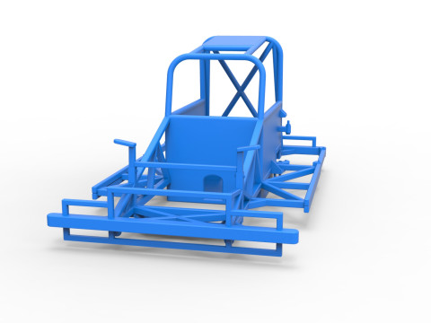 Frame of New Zealand Ministock car Scale 1 to 25 Modelo de impresión 3D