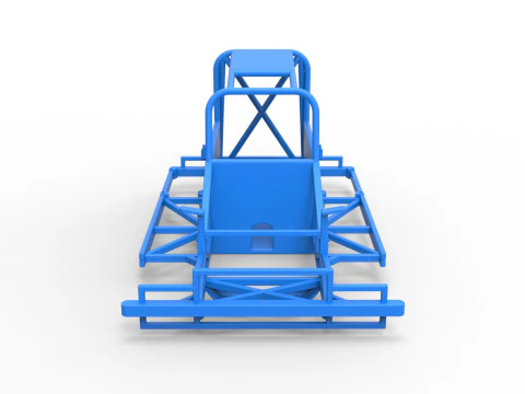 Frame of New Zealand Ministock car Scale 1 to 25 3D Print Model