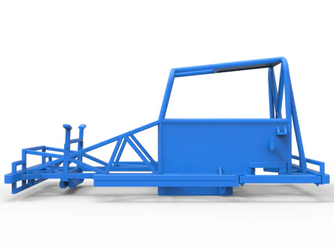 Frame of New Zealand Ministock car Scale 1 to 25 3D Print Model