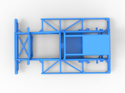 Frame of New Zealand Ministock car Scale 1 to 25 Modelo de impresión 3D