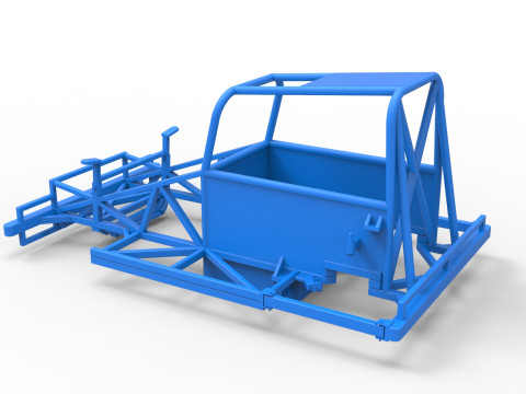 Frame of New Zealand Ministock car Scale 1 to 25 Modelo de impresión 3D