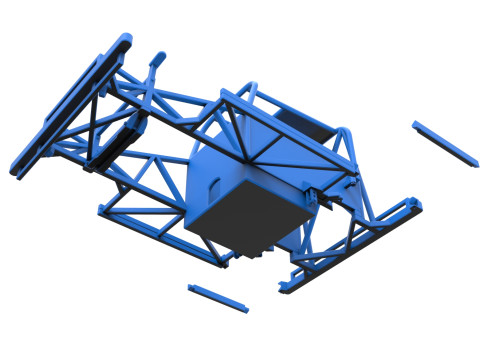 Frame of New Zealand Ministock car Scale 1 to 25 Modelo de impresión 3D