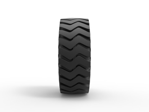 Tractor tire 38 Scale 1 to 25 3D 打印模型